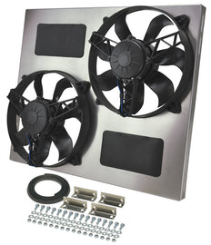 Dual RAD Fan w/Alum Shroud Assembly - Derale 16835