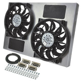 Dual RAD Fan w/Alum Shroud Assembly - Derale 16837