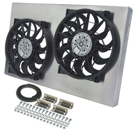 Dual RAD Fan w/Alum Shroud Assembly - Derale 16838