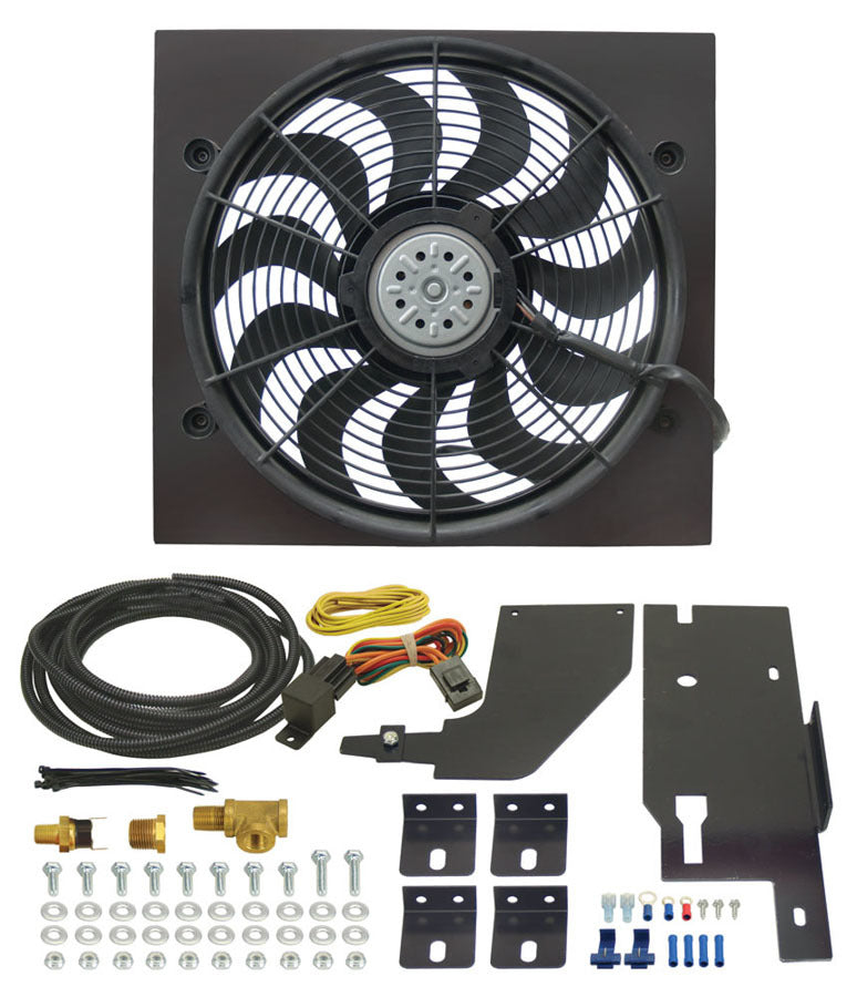86-06 Wrangler Electric Fan Kit - Derale 20161