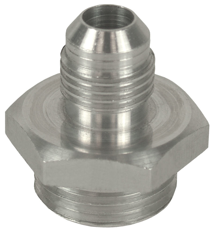 Derale Aluminum Cooler/Adapter Fitting -6AN x -10AN O-ring, Bright Anodized