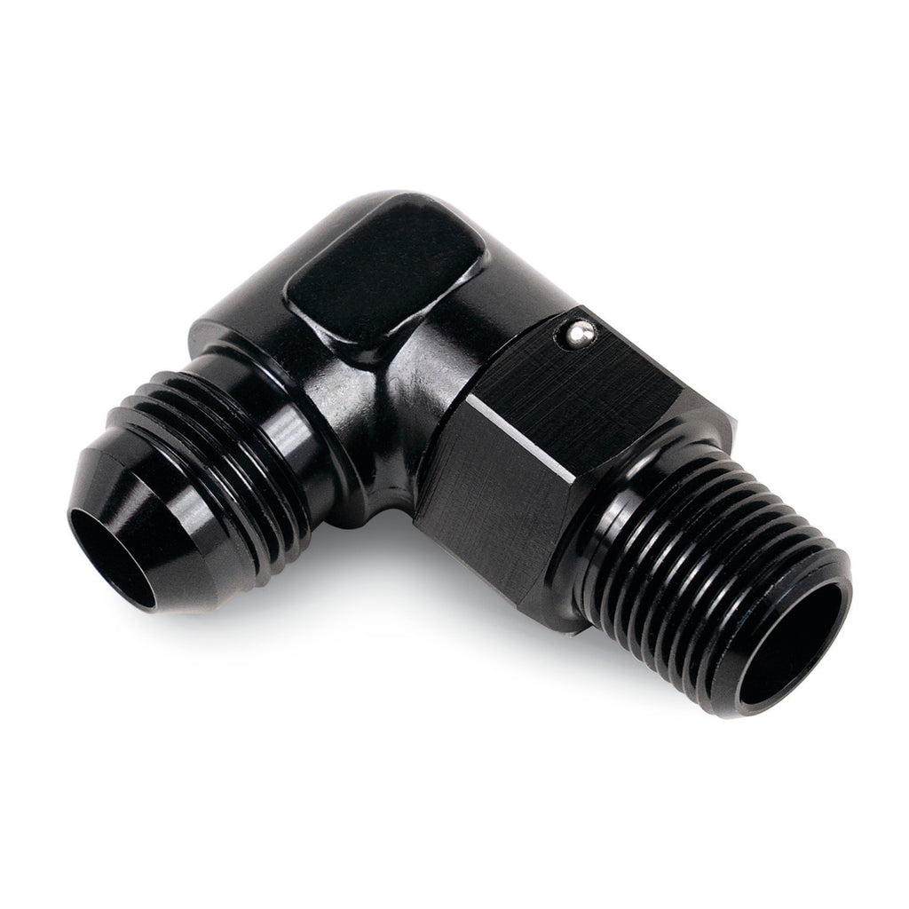 Fitting 90 Degree 3/8in to -8AN Male - Derale 59608