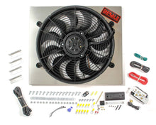 Load image into Gallery viewer, PWM Single RAD Fan/ Aluminum Shroud Assembly - Derale 66821
