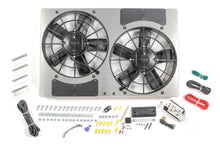 Load image into Gallery viewer, PWM Dual RAD Fan/ Aluminum Shroud Assembly - Derale 66831