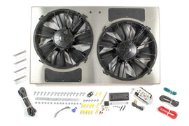 PWM Dual RAD Fan/ Aluminum Shroud Assembly - Derale 66838