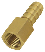 Load image into Gallery viewer, Derale Straight Hose Barb Fitting, 1/4" NPT Female x 3/8" Barb, Each