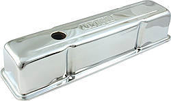 SBC Steel Chrome Tall V/C's w/Dart Logo