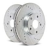 PowerStop Evolution Performance Drilled; Slotted / Plated Brake Rotor Pair  -  PowerStop AR82202XPR