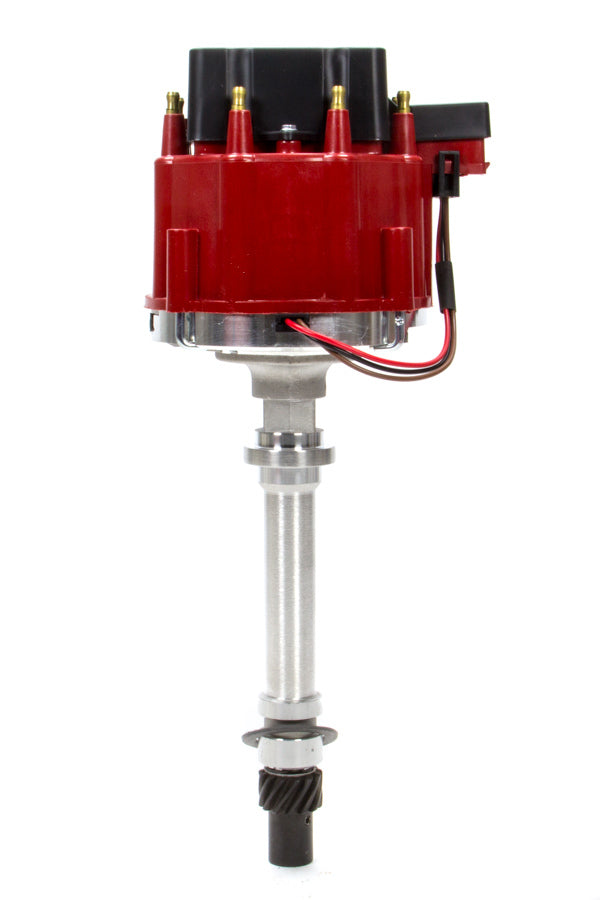 Racing Distributor SBC Red Cap w/o Vacuum Adv - DUI Distributor 127212RD