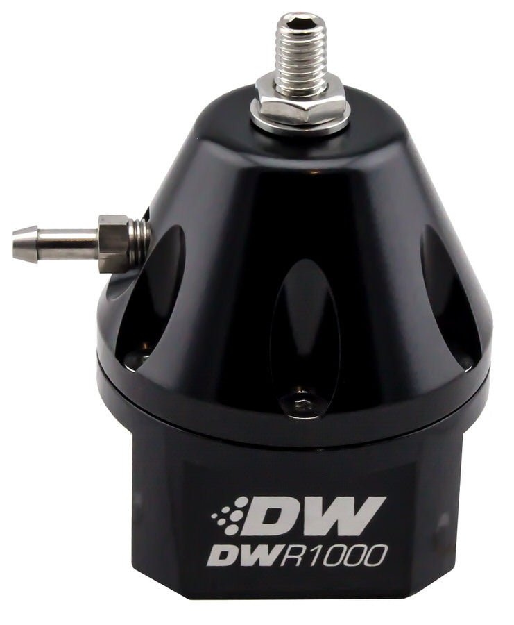 Fuel Pressure Regulator Adjustable  Black Finish - DeatschWerks 6-1000-FRB