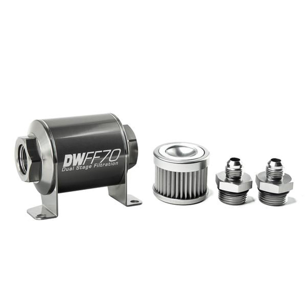 In-line Fuel Filter Kit 6an 10-Micron - DeatschWerks 8-03-070-010K-6