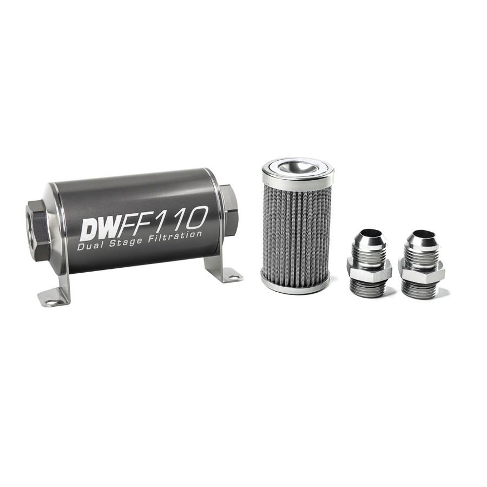 DeatschWerks In-line Fuel Filter Kit 10an 100-Micron