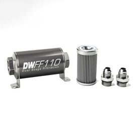 In-line Fuel Filter Kit 8an 100-Micron - DeatschWerks 8-03-110-100K-8