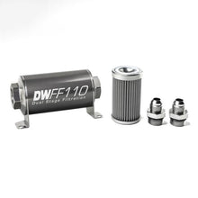 Load image into Gallery viewer, DeatschWerks In-line Fuel Filter Kit 8an 100-Micron