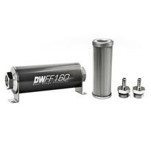 Load image into Gallery viewer, DeatschWerks In-line Fuel Filter Kit 5/16 Hose Barb 10-Mic.