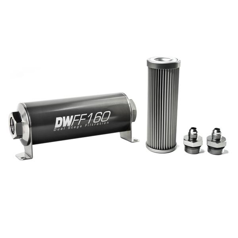 DeatschWerks In-line Fuel Filter Kit 6an 10-Micron