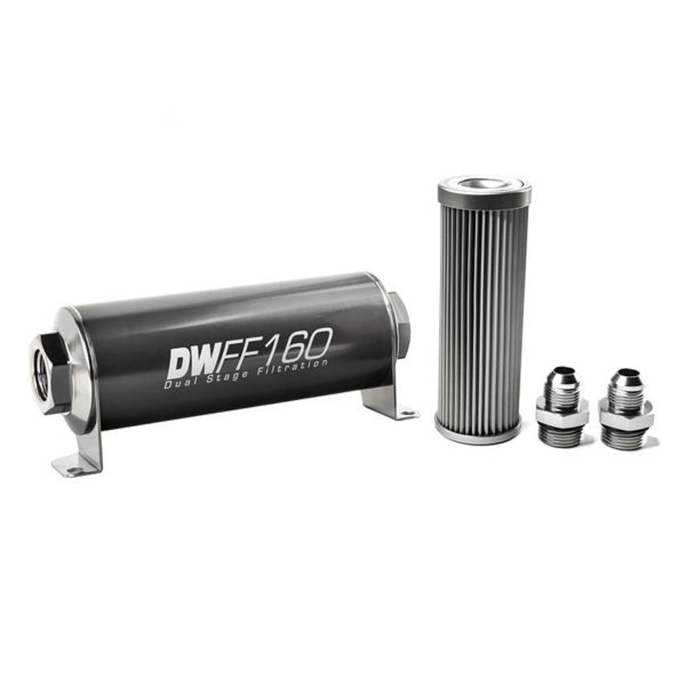 DeatschWerks In-line Fuel Filter Kit 8an 10-Micron