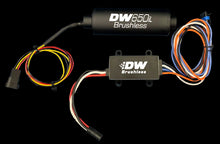 Load image into Gallery viewer, DW 650IL Brushless Fuel Pump w/Single/Dual Cont. - DeatschWerks 9-650-C105