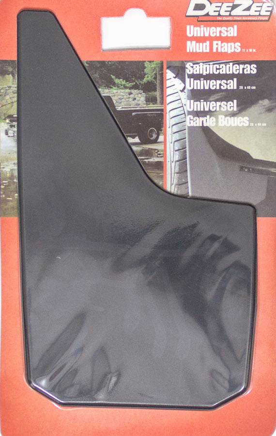 Universal  Mud Flaps Black 11in x 18in  -  Dee Zee DZ 17939