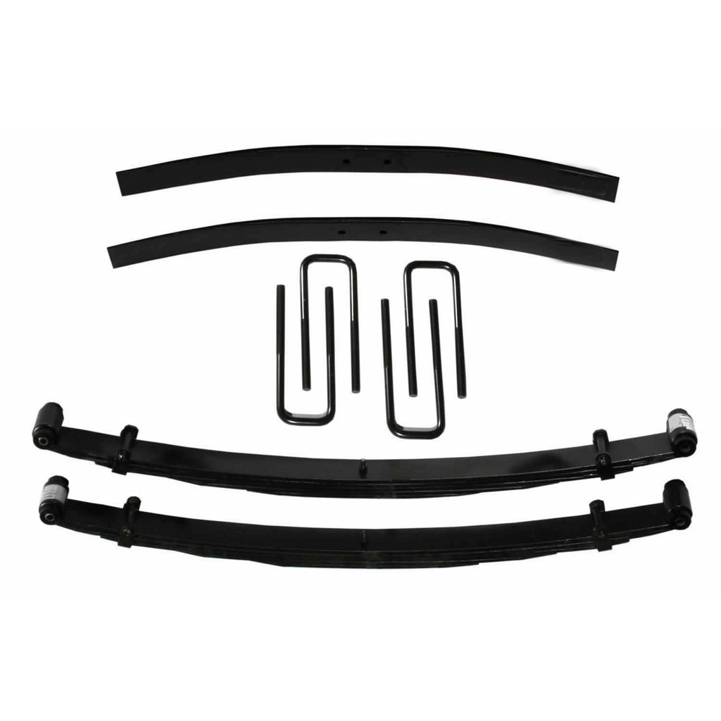 Lift Kit 4 Inch Lift Includes Front Leaf Springs Block Front U Bolt Kit Spring Bushing Kit Rear Add-A-Leafs 73-78 Ford F-250 Skyjacker