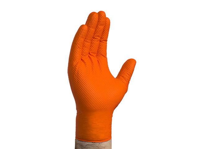 Orange Nitrile Gloves