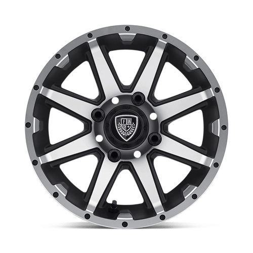 REBEL UTV 12X6 MACH MATTE BLACK -23MM
