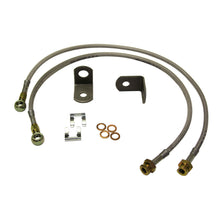 Load image into Gallery viewer, Jeep Stainless Steel Brake Line 84-01 Cherokee 97-16 Wrangler Front Lift Height 3-8 Inch Pair Skyjacker