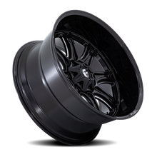 Load image into Gallery viewer, Aluminum Wheels 22X9 Darkstar FC853BE 6 On 135/6 On 139.7 Gloss Black Milled 106.1 Bore 1 Offset Fuel Off Road Wheels