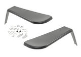 MCE Fenders Flat Fender Flare; Front; Textured Black; 4.5 in. Wide;