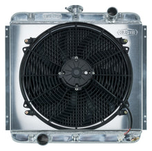 Load image into Gallery viewer, 67-69 Mustang 20 Inch Aluminum Performance Radiator And 16 Inch Fan Kit MT Cold Case Radiators