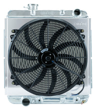 Load image into Gallery viewer, Mustang Aluminum Radiator and 16 Inch Fan Kit 64-66 Mustang 5.0 Auto Cold Case Radiators