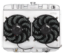 Load image into Gallery viewer, 67-70 Mustang SB 24 Inch Aluminum Performance Radiator And Dual 12 Inch Fan Kit AT Cold Case Radiators