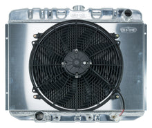 Load image into Gallery viewer, 67-70 Mustang BB 24 Inch Aluminum Performance Radiator And 16 Fan Kit AT Cold Case Radiators