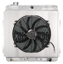 Load image into Gallery viewer, 53-56 Ford F100 Truck With Chevy Engine Performance Aluminum Radiator and 16 Inch Fan and Shroud Cold Case Radiators