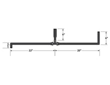 Load image into Gallery viewer, Universal Pre-Formed 5/8 Inch Coolant Hose with 90 Degree Ends and T-fitting (1 Inch ID on the T) Fleece Performance