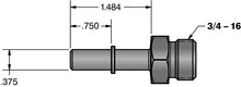 Load image into Gallery viewer, 3/8 Inch Quick Connect to 3/4 Inch-16 O-ring (-8 AN) Fleece Performance