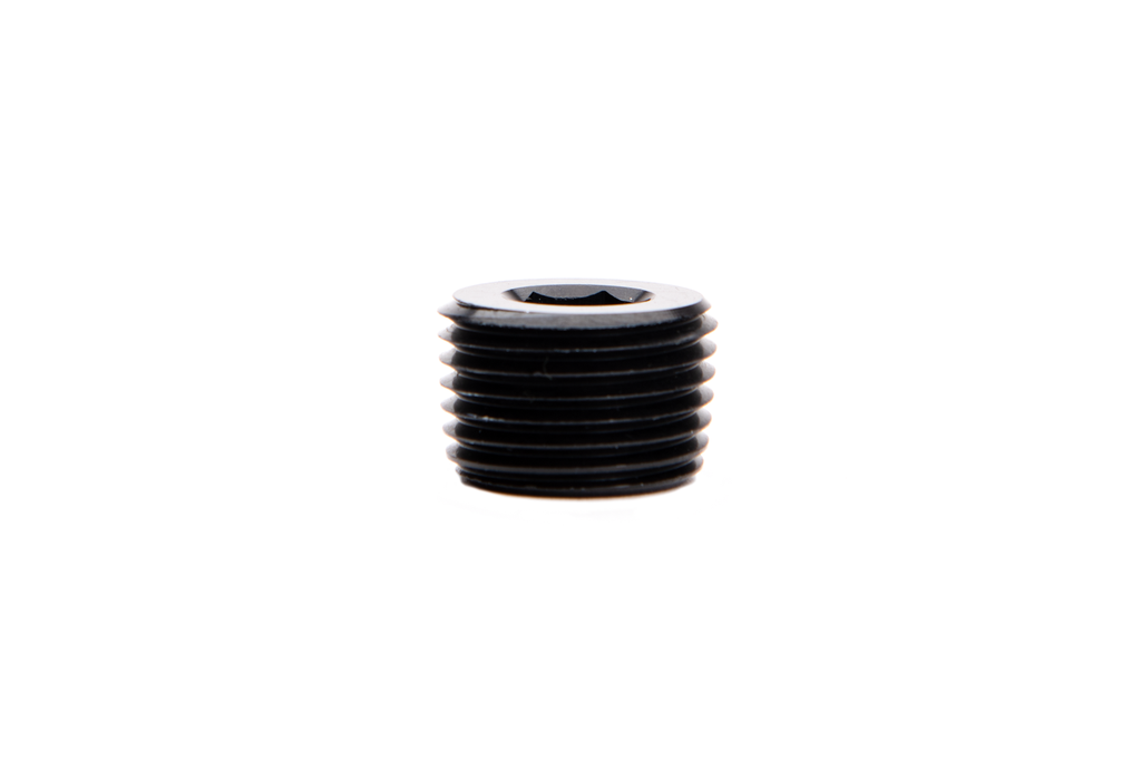 1/8 Inch NPT Hex Socket Plug Black Fleece Performance