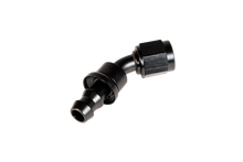 Load image into Gallery viewer, -8 45 Degree to Hose Barb Black Fleece Performance