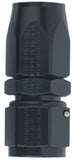 #12 Straight Power Flow Hose End Black - Fragola Performance Systems 100112-BL