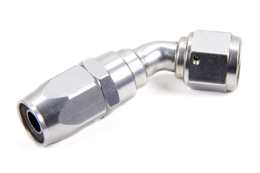 #12 45-Degr Power Flow Hose End - Clear - Fragola Performance Systems 104512-CL