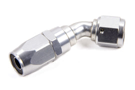 #12 45-Degr Power Flow Hose End - Clear - Fragola Performance Systems 104512-CL