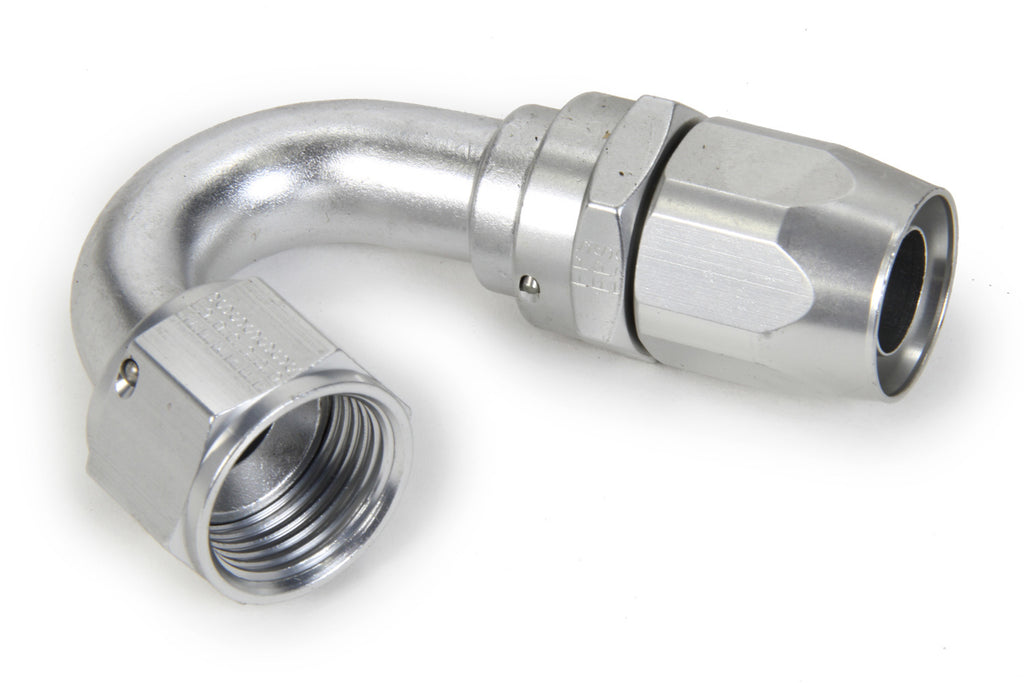 #12 150-Degr Power Flow Hose End - Clear - Fragola Performance Systems 115012-CL