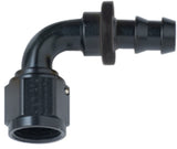 Hose Fitting #10 90 Deg Push Lock Black - Fragola Performance Systems 209010-BL