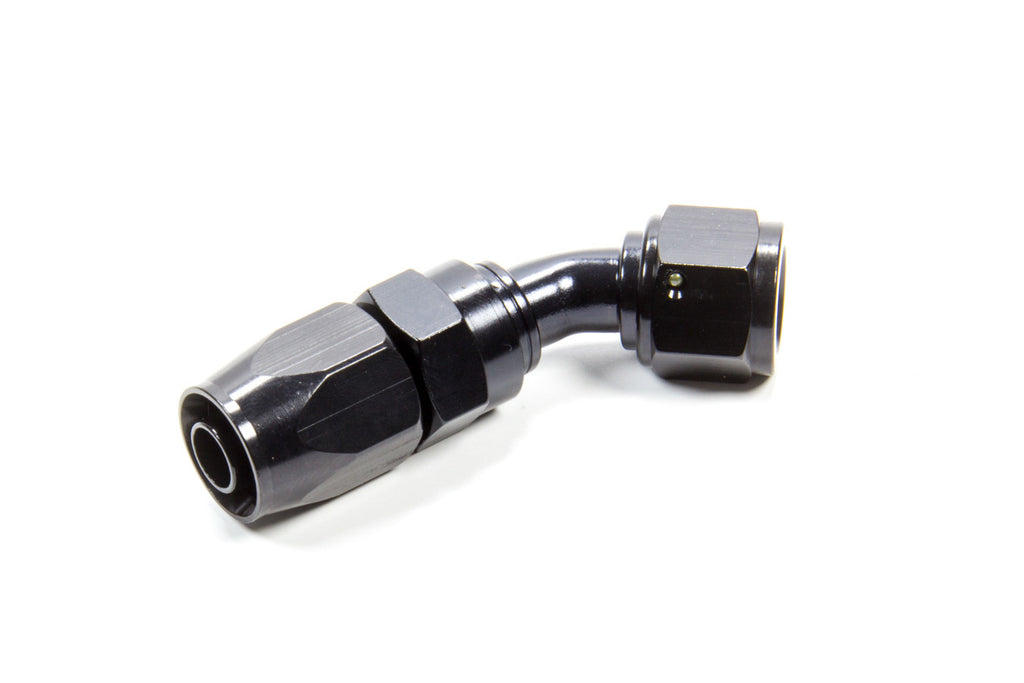 Fragola Performance Systems Hose Fitting #6 45 Deg. to #8 Hose Black