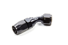Load image into Gallery viewer, Fragola Performance Systems Hose Fitting #6 45 Deg. to #8 Hose Black