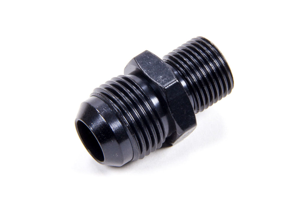 Straight Adapter Fitting #10 x 18mm x 1.50 Black - Fragola Performance Systems 461018-BL