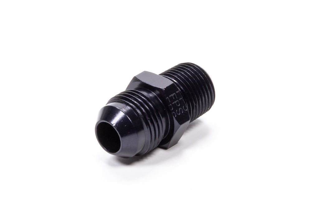 Straight Adapter Fitting #8 x 3/8 MPT Black - Fragola Performance Systems 481608-BL