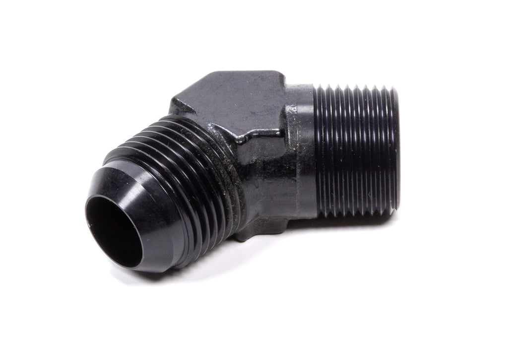 45 Deg Adapter Fitting #10  x 3/8 MPT Black - Fragola Performance Systems 482311-BL