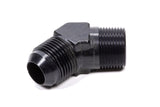 45 Deg Adapter Fitting #10  x 3/8 MPT Black - Fragola Performance Systems 482311-BL