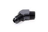 45 Deg Adapter Fitting #6 x 1/2 MPT Black - Fragola Performance Systems 482368-BL
